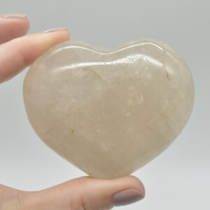 Blue Rose Quartz Crystal Puffy Heart - 6cm - 214 grams - #21