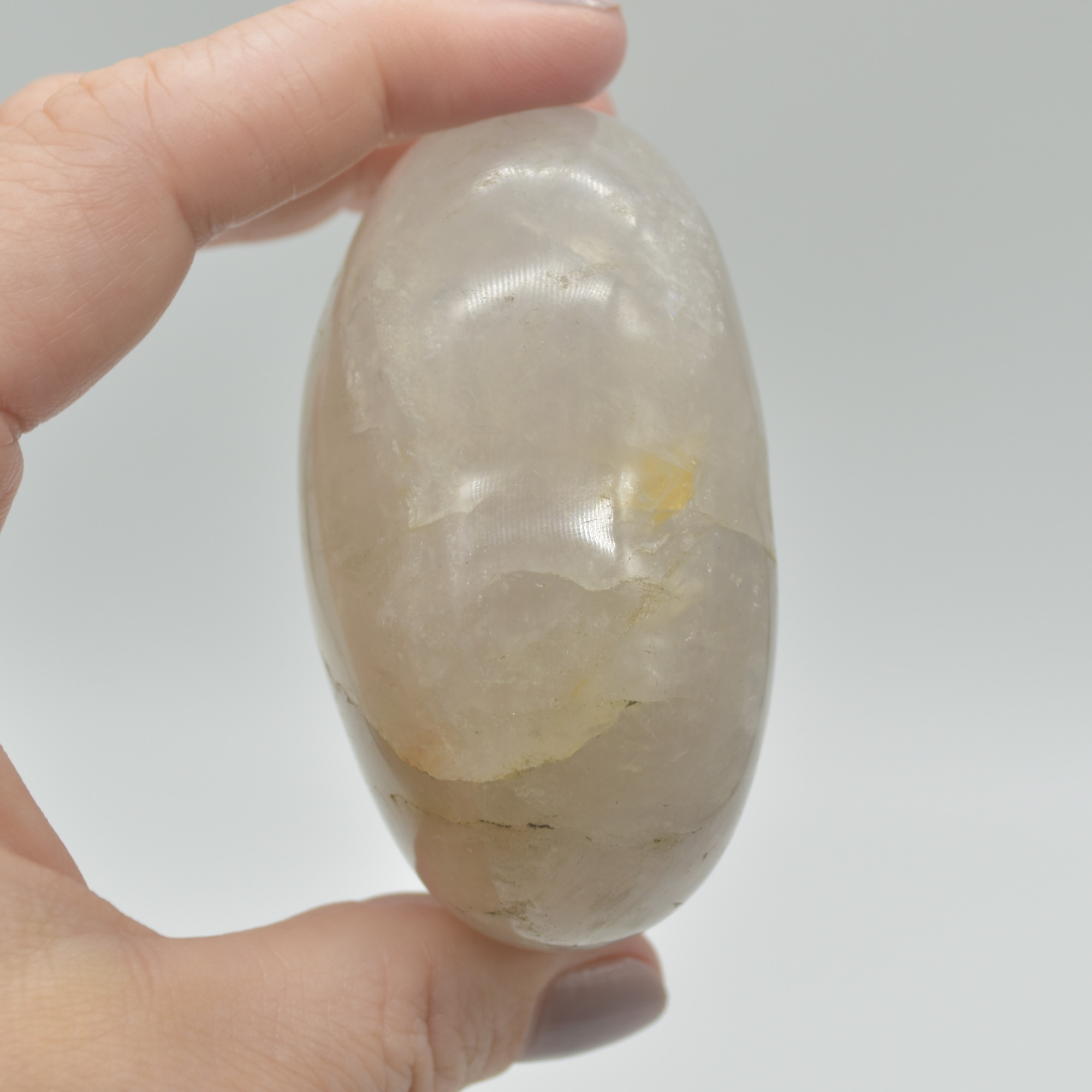 Blue Rose Quartz Crystal Puffy Heart - 6.5cm - 228 grams - #22 - Image 4