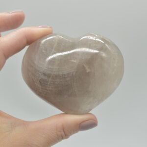 Blue Rose Quartz Crystal Puffy Heart - 5.7cm - 214 grams - #23