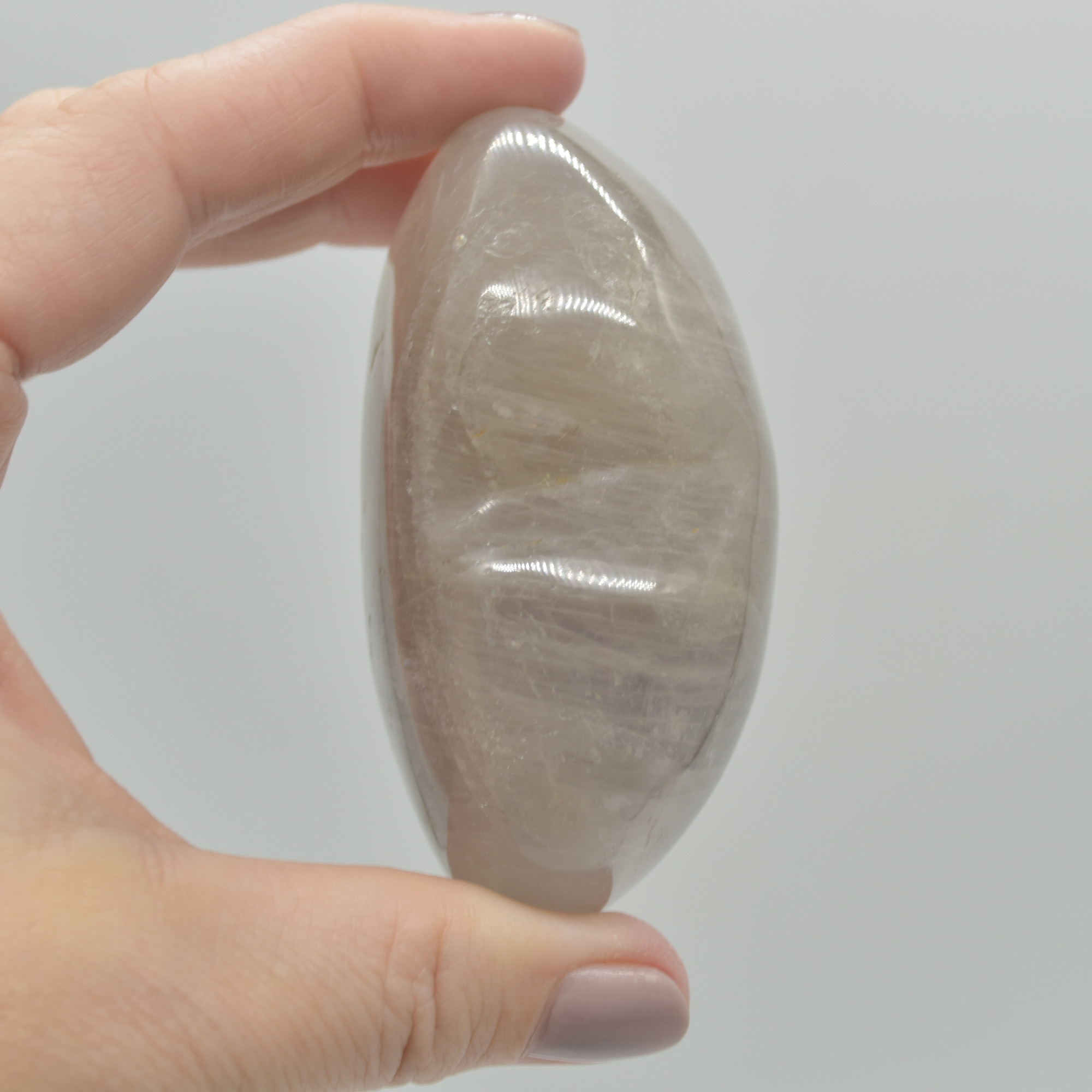 Blue Rose Quartz Crystal Puffy Heart - 5.7cm - 214 grams - #23 - Image 2