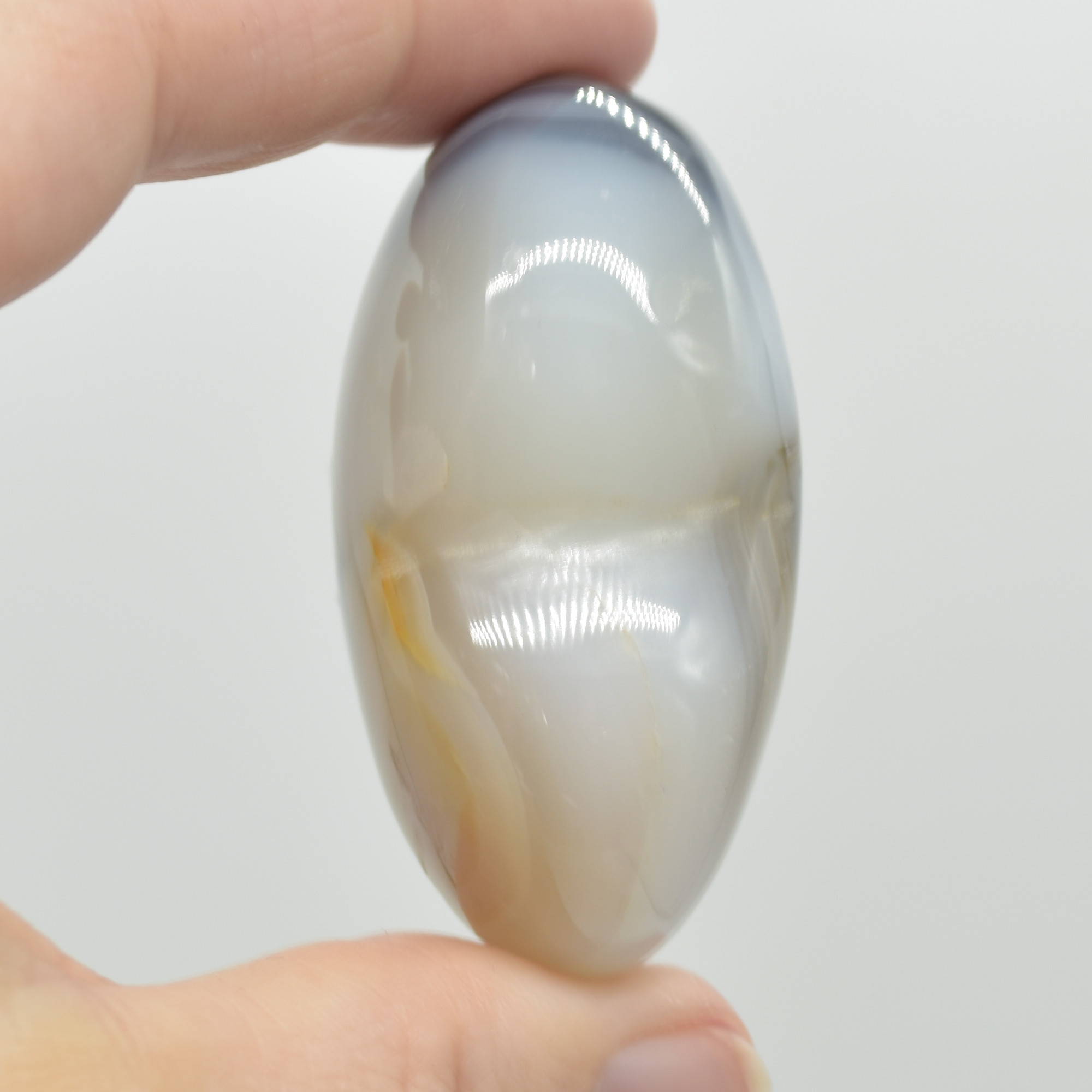 Dendritic Agate Crystal Puffy Heart - 92 grams - #15 - Image 4