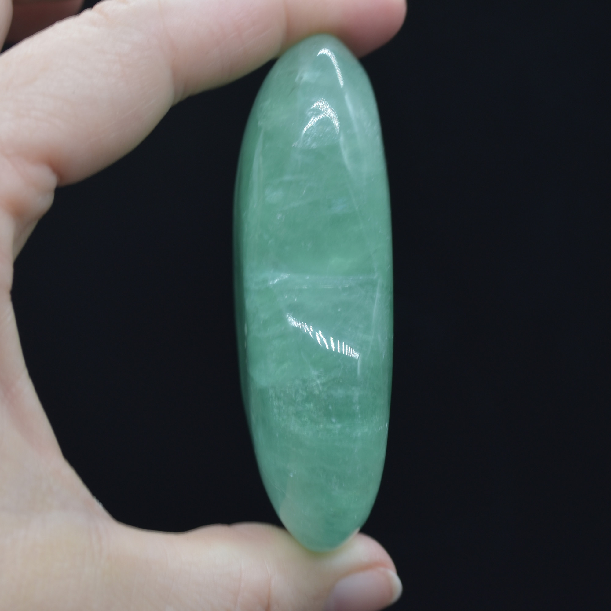 Green Fluorite Crystal Puffy Heart - 154 grams - #8 - Image 3