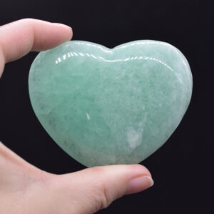 Green Fluorite Crystal Puffy Heart - 176 grams - #9