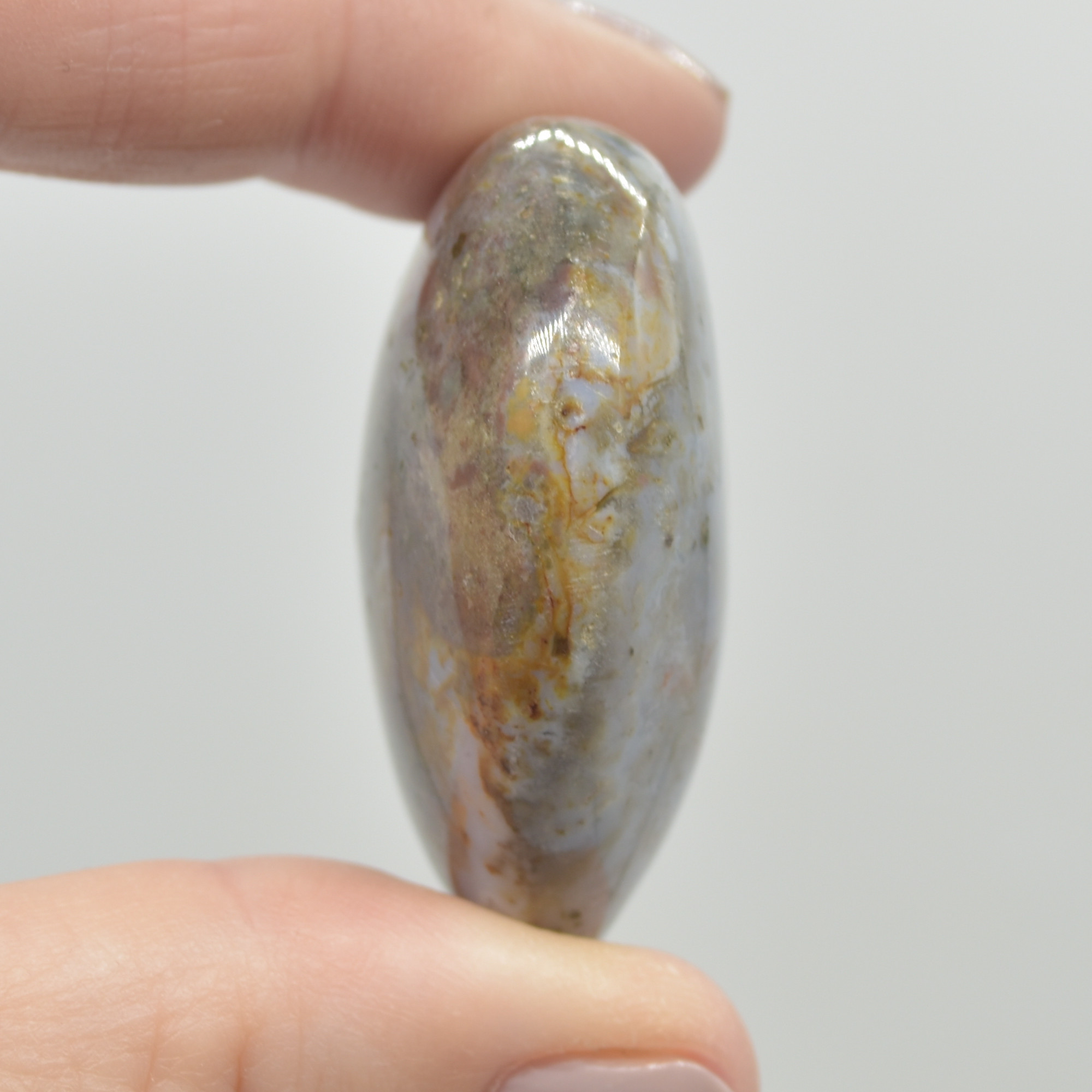 Ocean Jasper Crystal Puffy Heart - 47 grams - #7 - Image 5