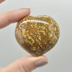 Ocean Jasper Crystal Puffy Heart - 60 grams - #8