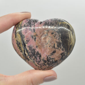 Rhodonite Crystal Puffy Heart - 178 grams - #3