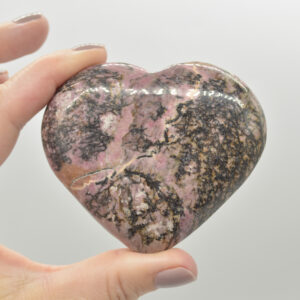 Rhodonite Crystal Puffy Heart - 241 grams - #2