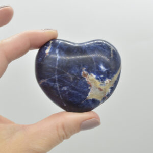 Sodalite Crystal Puffy Heart - 110 grams - #9