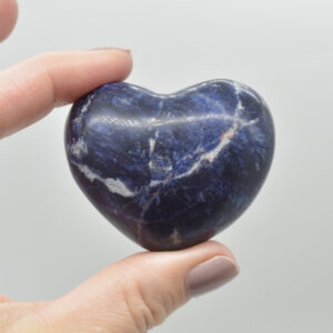 Sodalite Crystal Puffy Heart - 85 grams - #10