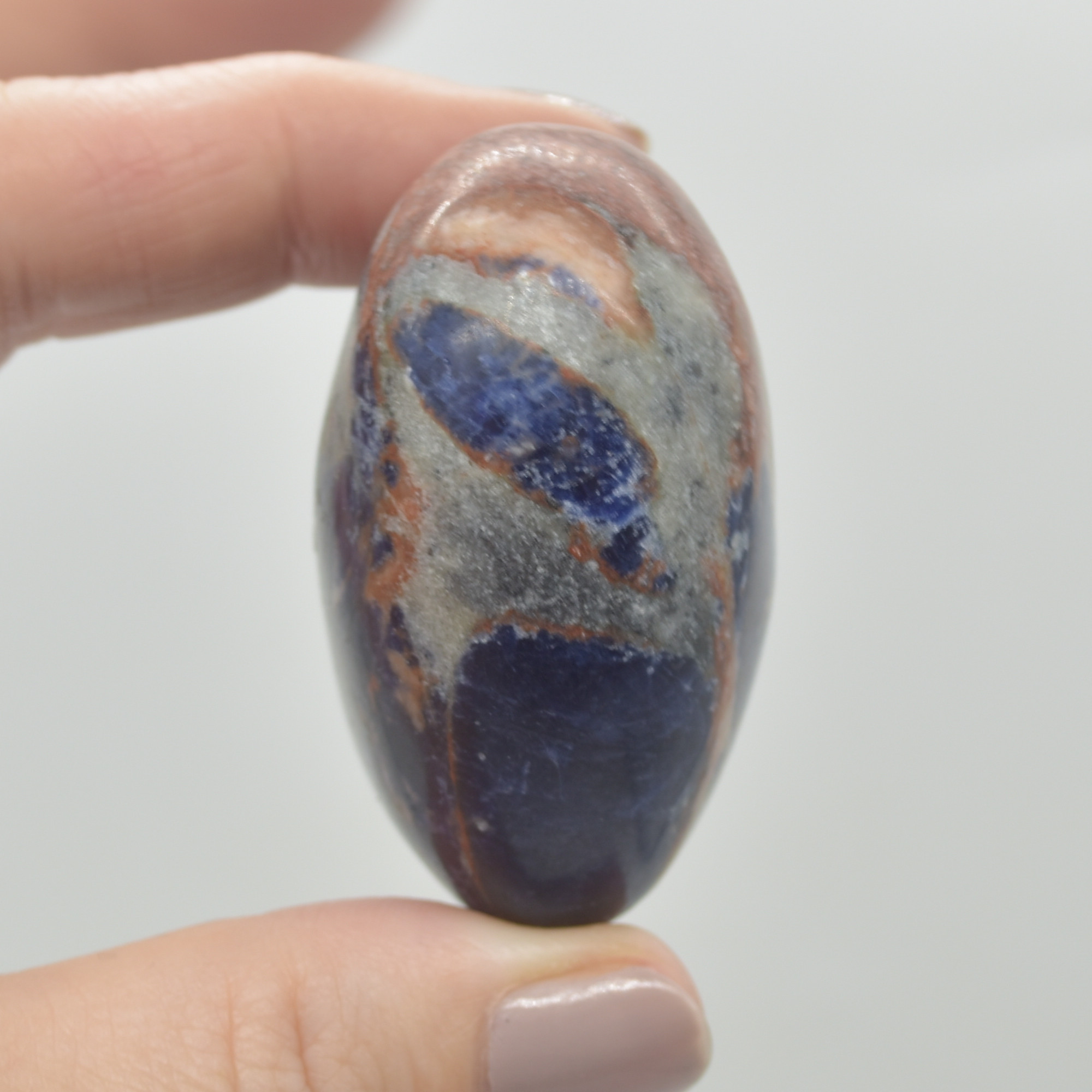 Sodalite Crystal Puffy Heart - 100 grams - #4 - Image 2