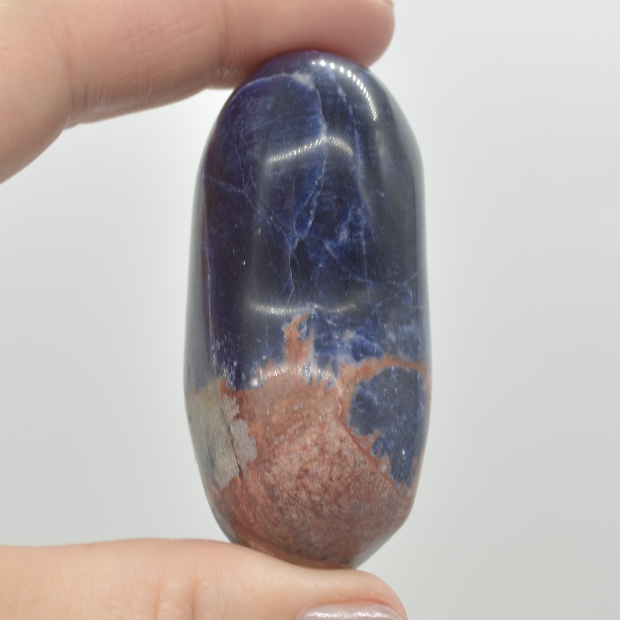 Sodalite Crystal Puffy Heart - 100 grams - #4 - Image 3