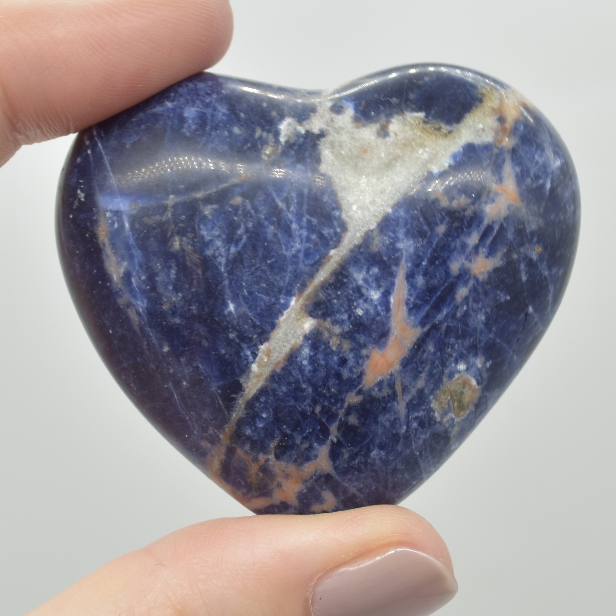 Sodalite Crystal Puffy Heart - 69 grams - #6