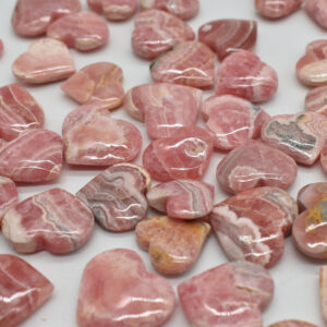 Rhodochrosite Crystal Heart from Argentina - 2cm - 2.5cm - 1, 3, 5 or 10 Count