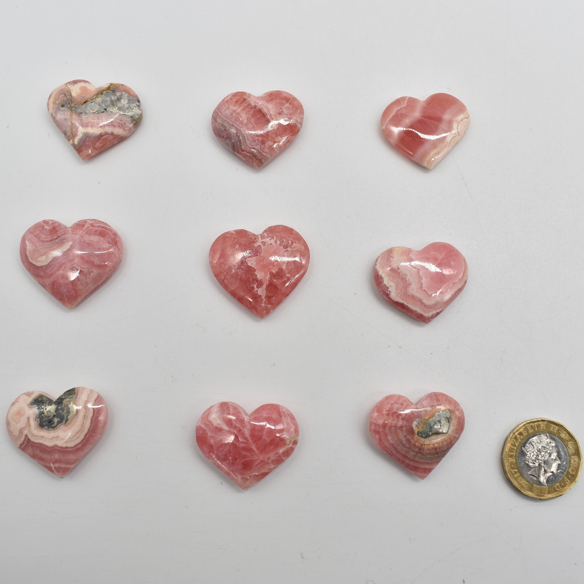 Rhodochrosite Crystal Heart from Argentina - 1 Count - 9 Choices - Image 3