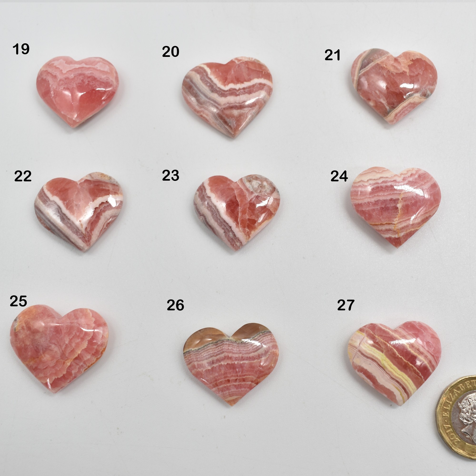Rhodochrosite Crystal Heart from Argentina - 1 Count - 9 Choices - Image 2