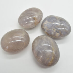 Blue Rose Quartz Crystal Freeform / Palmstone - 250 - 300 grams - 1 Count