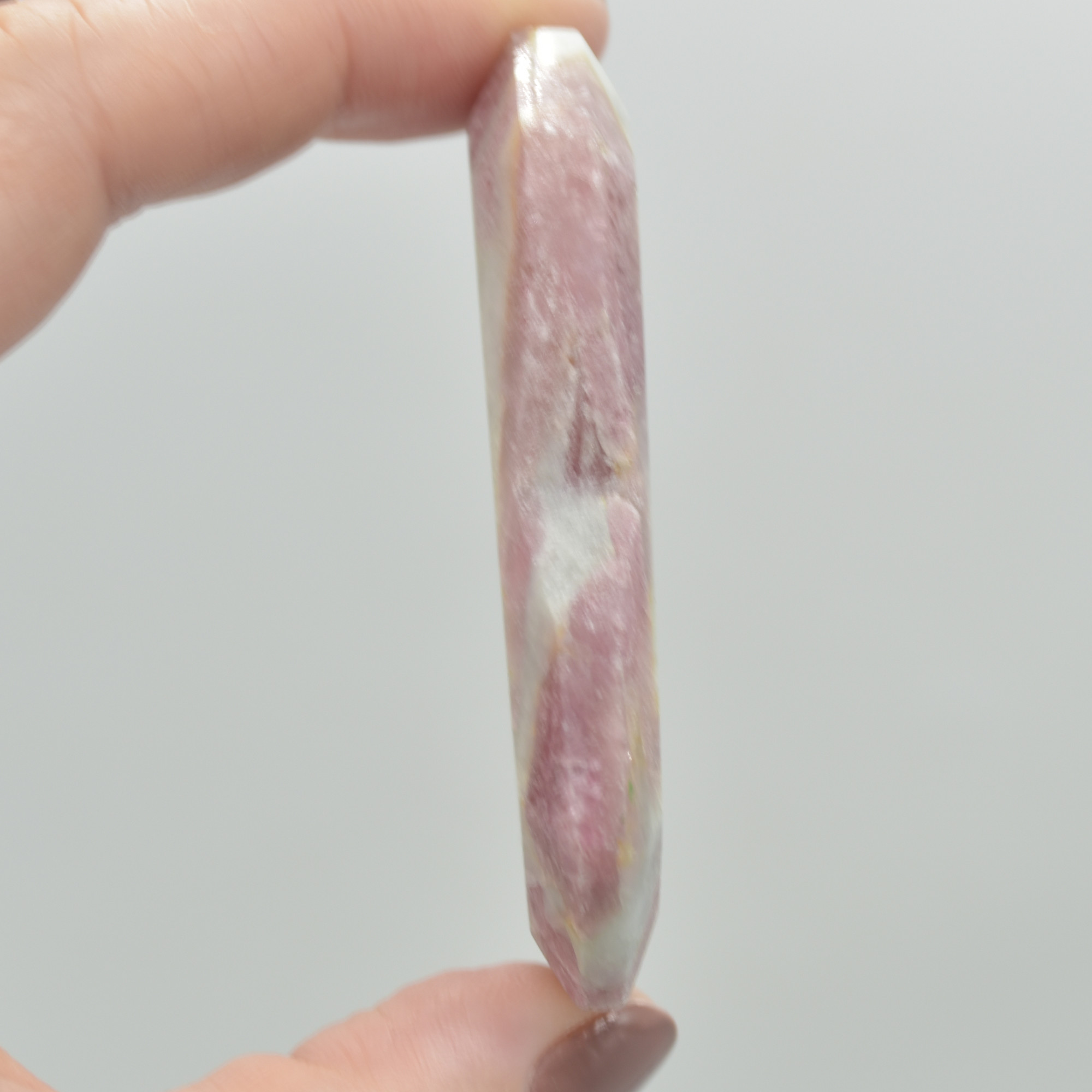Pink Tourmaline Gemstone Faceted Heart - 6.5cm #06 - Image 3
