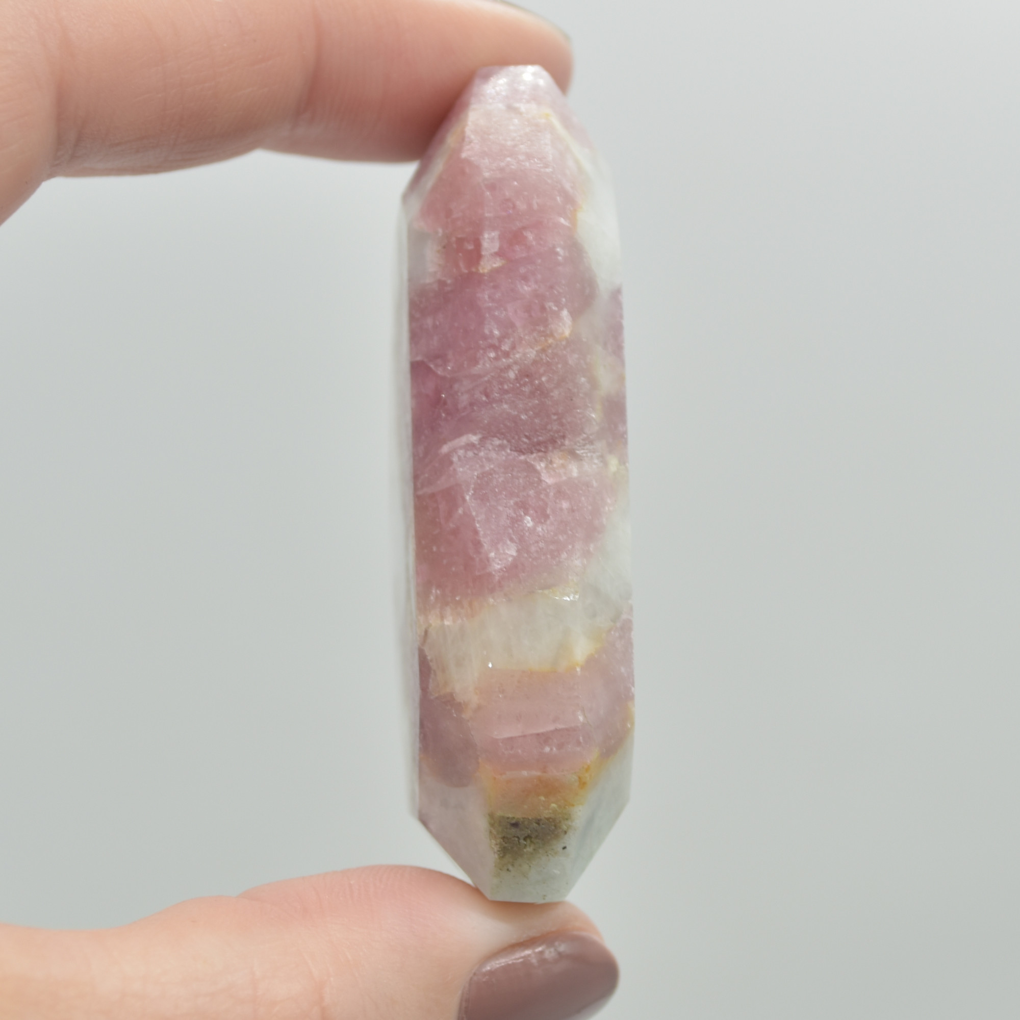 Pink Tourmaline Gemstone Faceted Heart - 5.5cm #07 - Image 3