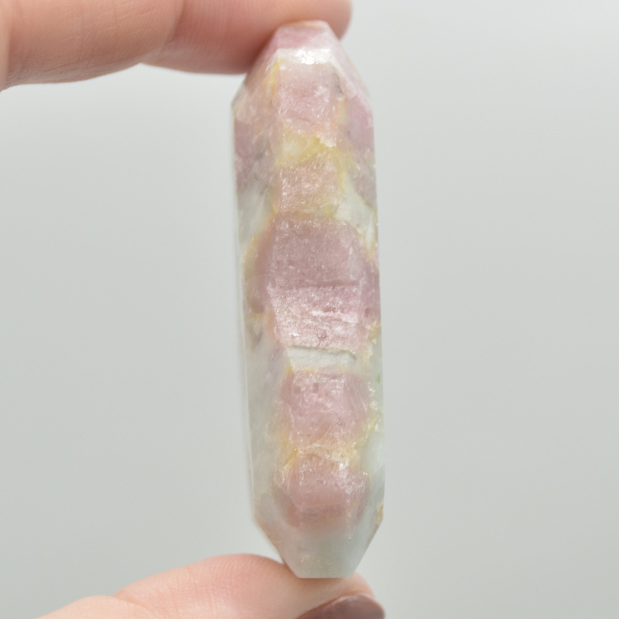 Pink Tourmaline Gemstone Faceted Heart - 5.5cm #09 - Image 2