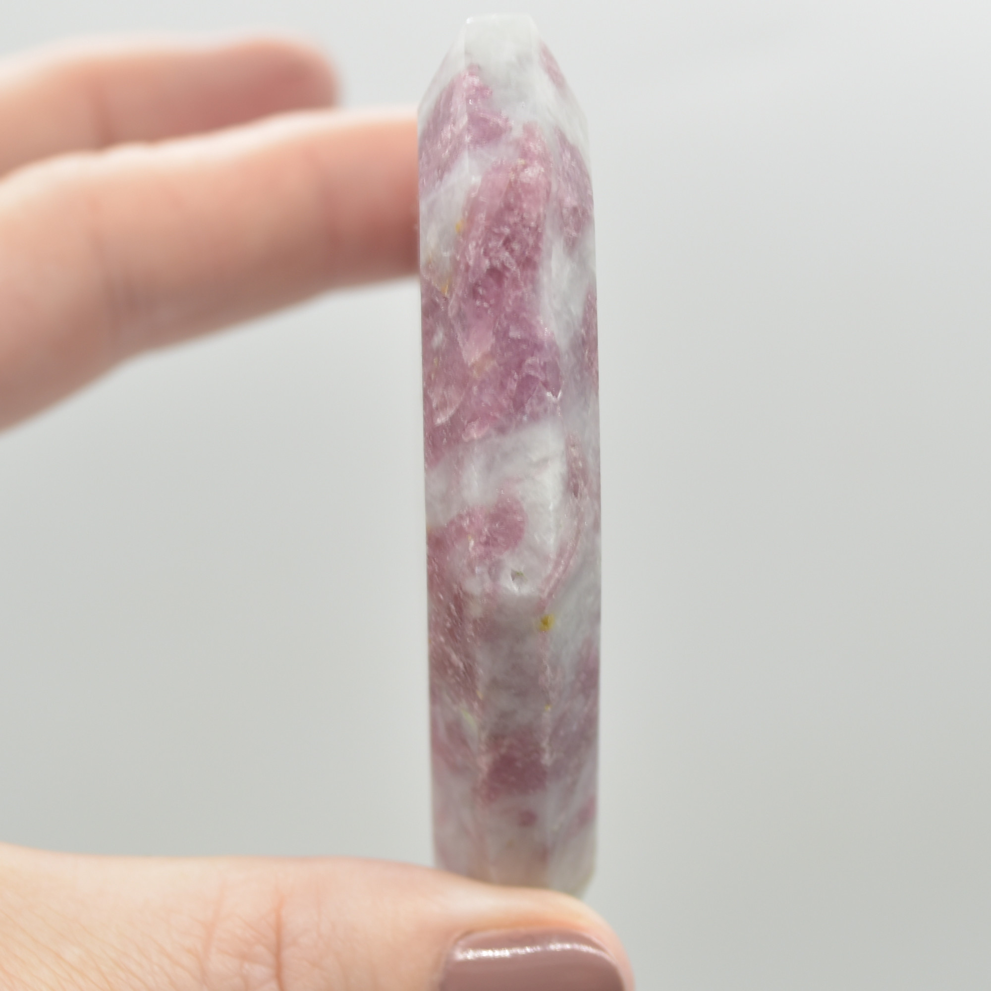 Pink Tourmaline Gemstone Faceted Heart - 7cm #10 - Image 3