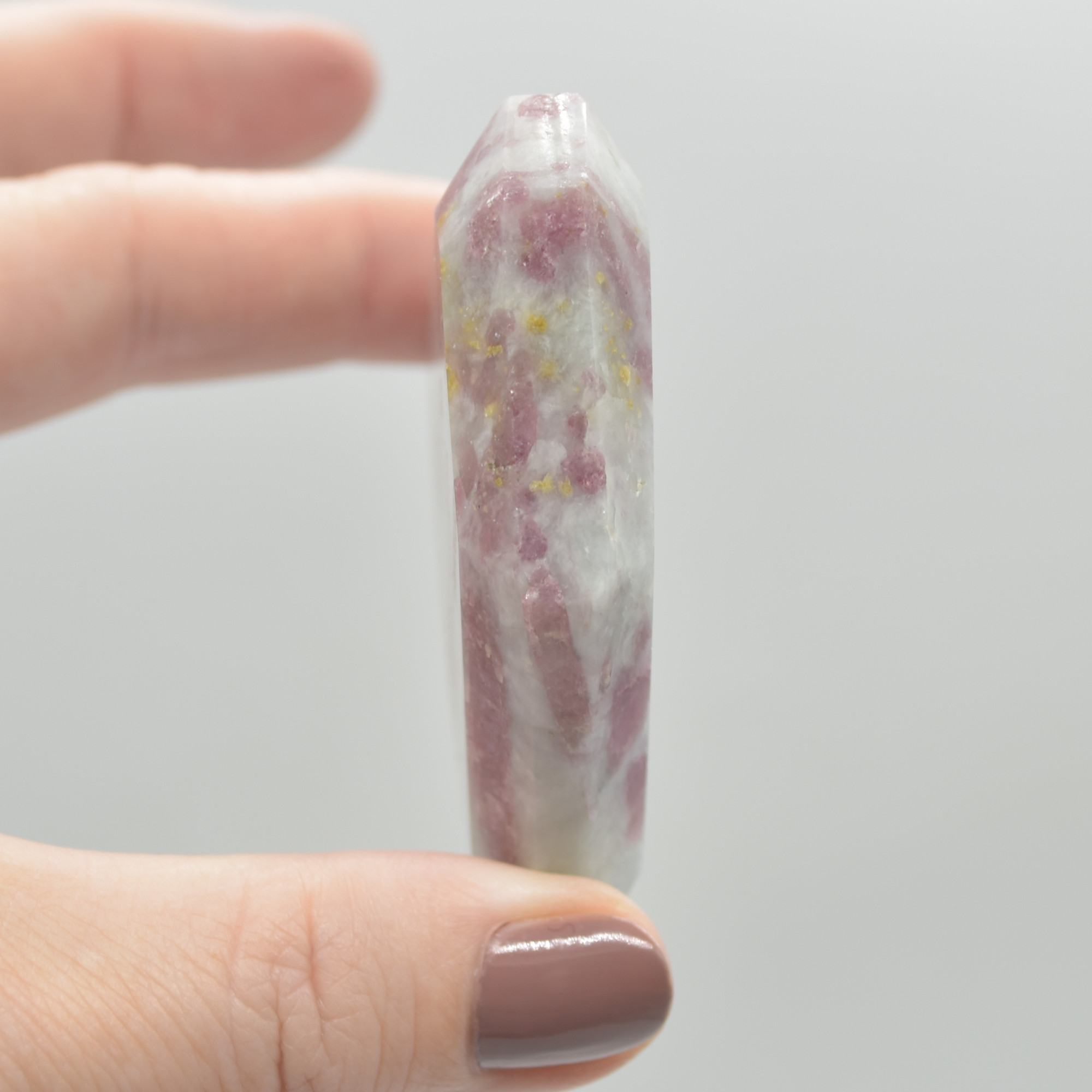 Pink Tourmaline Gemstone Faceted Heart - 6.7cm #11 - Image 2