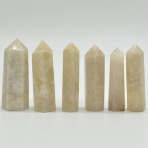 Rainbow Moonstone Point, Tower, Wand  - 4cm - 5cm - 1 Count