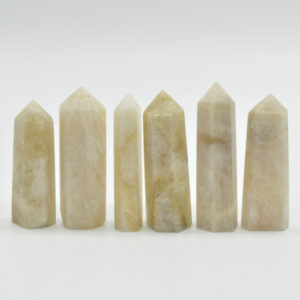 Rainbow Moonstone Point, Tower, Wand  - 5cm - 6cm - 1 Count
