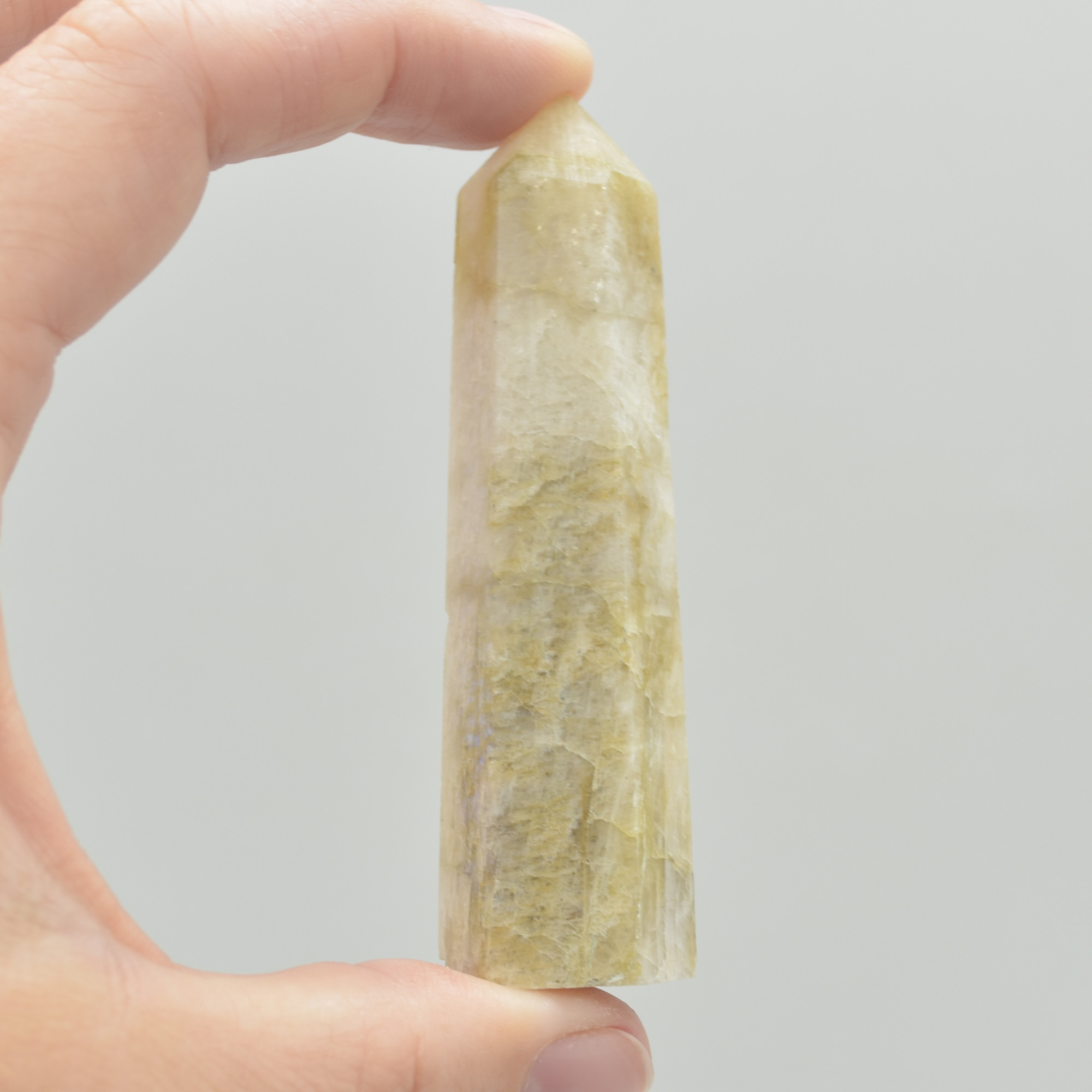 Rainbow Moonstone Point, Tower, Wand - 7cm - 8cm - 1 Count - Image 5