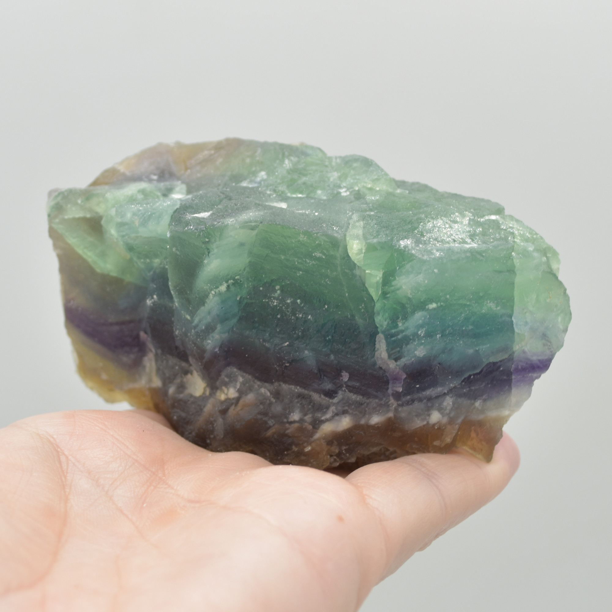 Raw Rainbow Fluorite Freeform - 406 grams #07 - Image 5