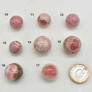 Rhodochrosite Crystal Sphere Ball from Argentina - 1 Count - 8 Choices
