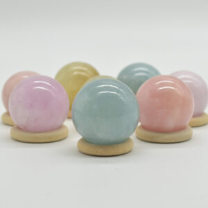 Wooden Ring Crystal Sphere or Egg Stand - 20 Count or 1 per Size - 9 sizes