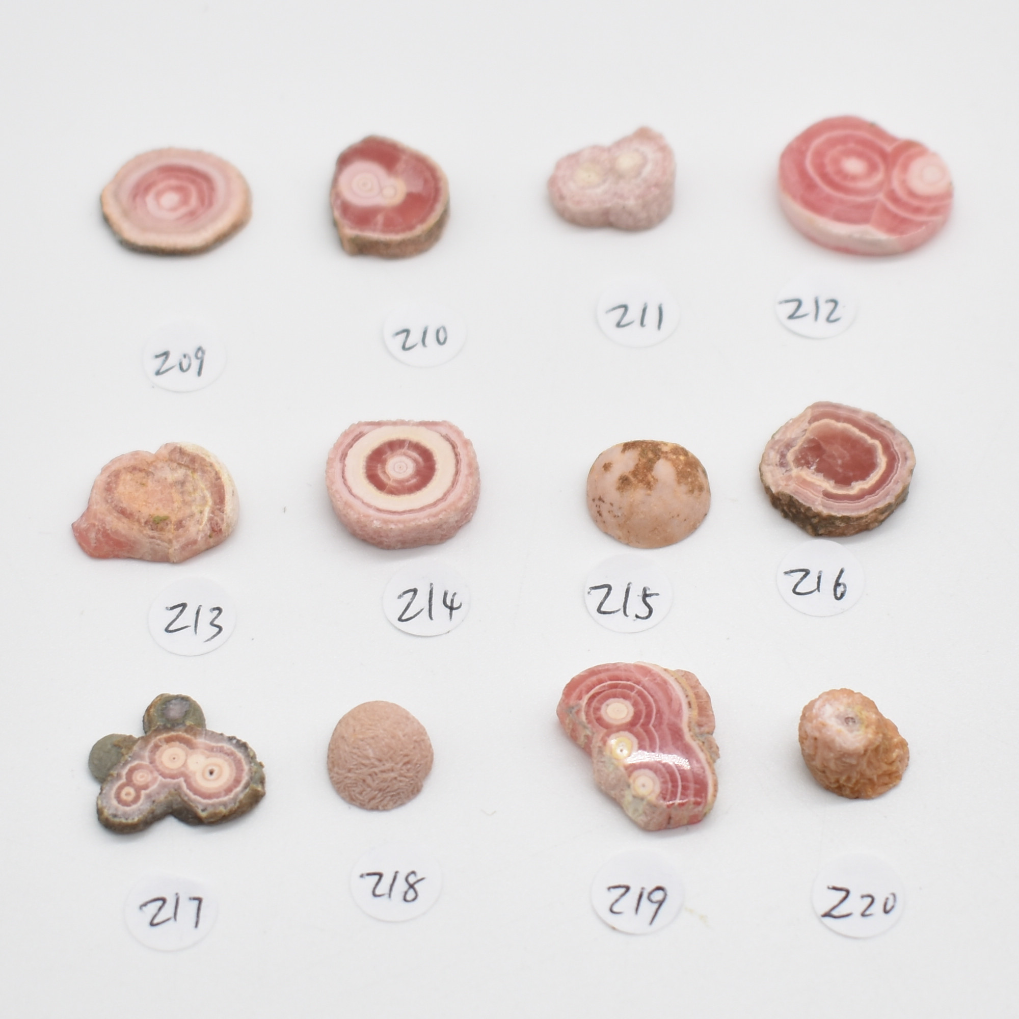 Rhodochrosite Stalactite Slices from Argentina - Lot 2 - 12 options - Image 2