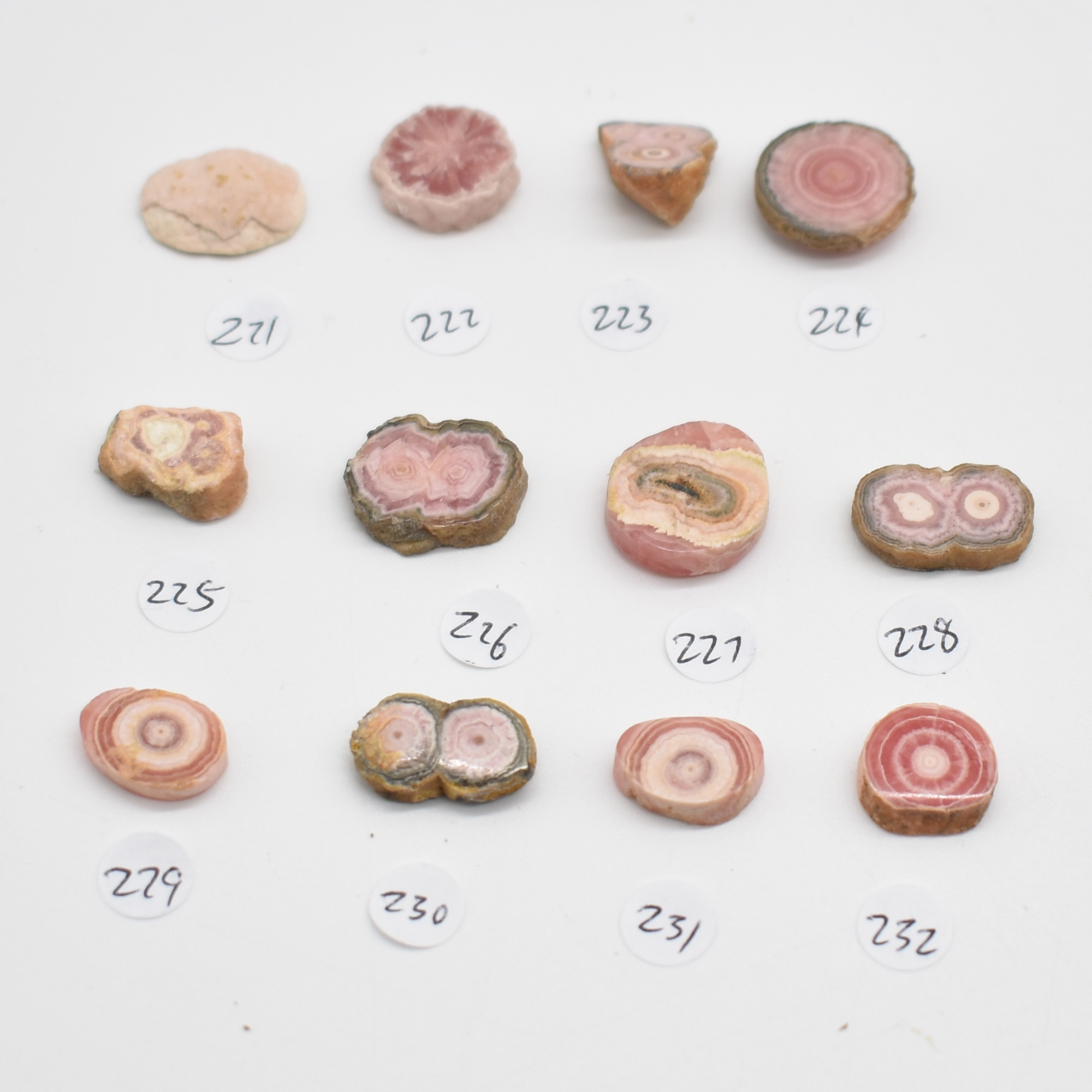 Rhodochrosite Stalactite Slices from Argentina - Lot 2 - 12 options - Image 2
