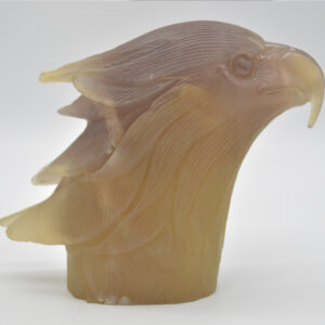 Druzy Agate Crystal Eagle Head - 14cm x 15cm x 5.5cm - 1182 grams #04