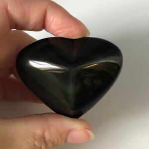 Rainbow Obsidian Heart - 40g - 55g - 4.5cm x 4cm #03
