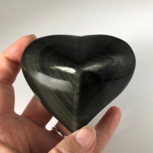Rainbow Obsidian Heart - 200g - 300g - 7cm - 8cm x 6cm - 6.5cm #05