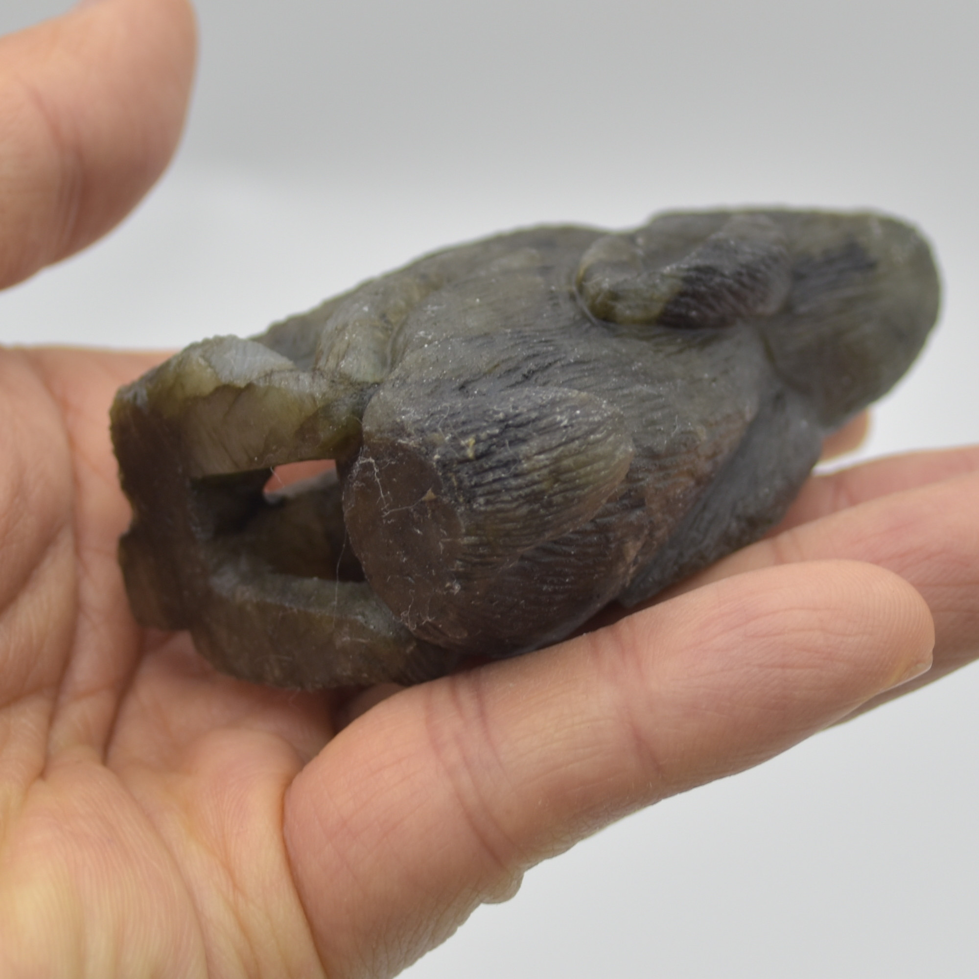Labradorite Crystal Rabbit Hare - 8cm x 6cm x 3cm - 152 grams #02 - Image 6