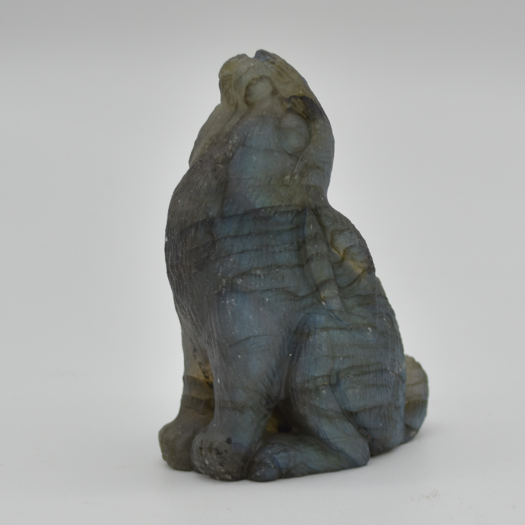 Labradorite Crystal Rabbit Hare - 8cm x 5.5m x 3cm - 133 grams #04 - Image 4