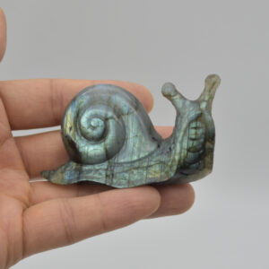 Labradorite Crystal Snail - 4cm x 7cm x 2cm - 71 grams #03