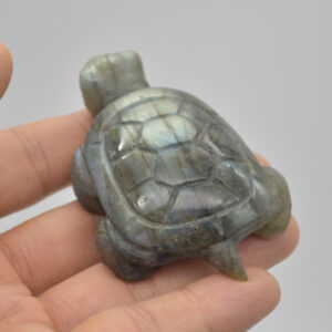Labradorite Crystal Turtle - 2cm x 7cm x 4.5cm - 72 grams #09