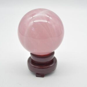 Rose Quartz Crystal Sphere Ball - 695 grams -  7.5cm