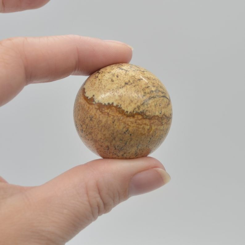 Picture Jasper Crystal Sphere Ball - 56 grams - 3cm- 3.5cm - #03 - Image 3