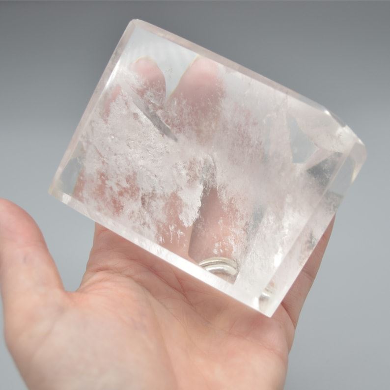 Clear Quartz Freeform / Free Form - 9cm x 7cm x 6.5cm - 568 grams - Image 5