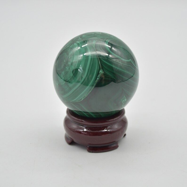 Malachite Crystal Sphere Ball - 381 grams - 5.5cm