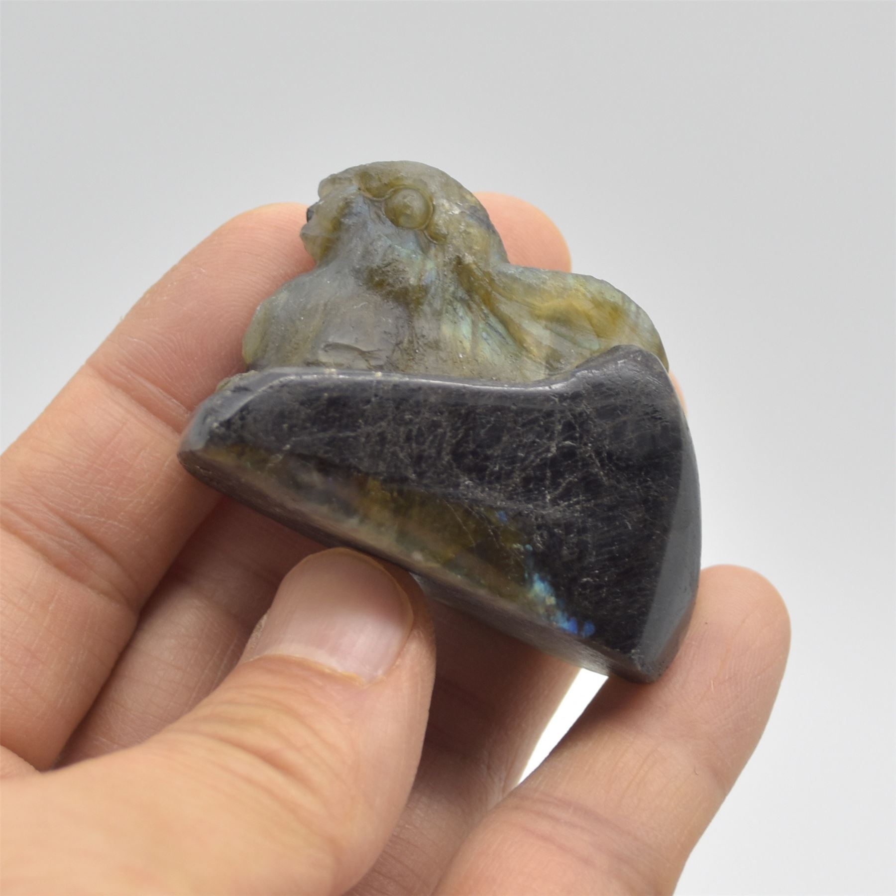 Labradorite Bunny Rabbit - 5cm x 4cm x 2.8cm - 68 grams - Image 5