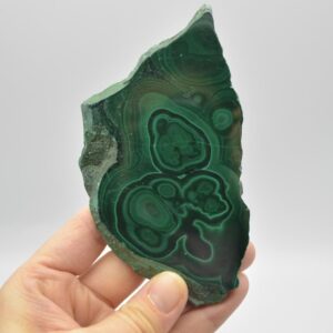 Malachite Crystal Freeform Slice, Slab - 12cm x 6.5cm x 0.70cm - 150 grams - #05