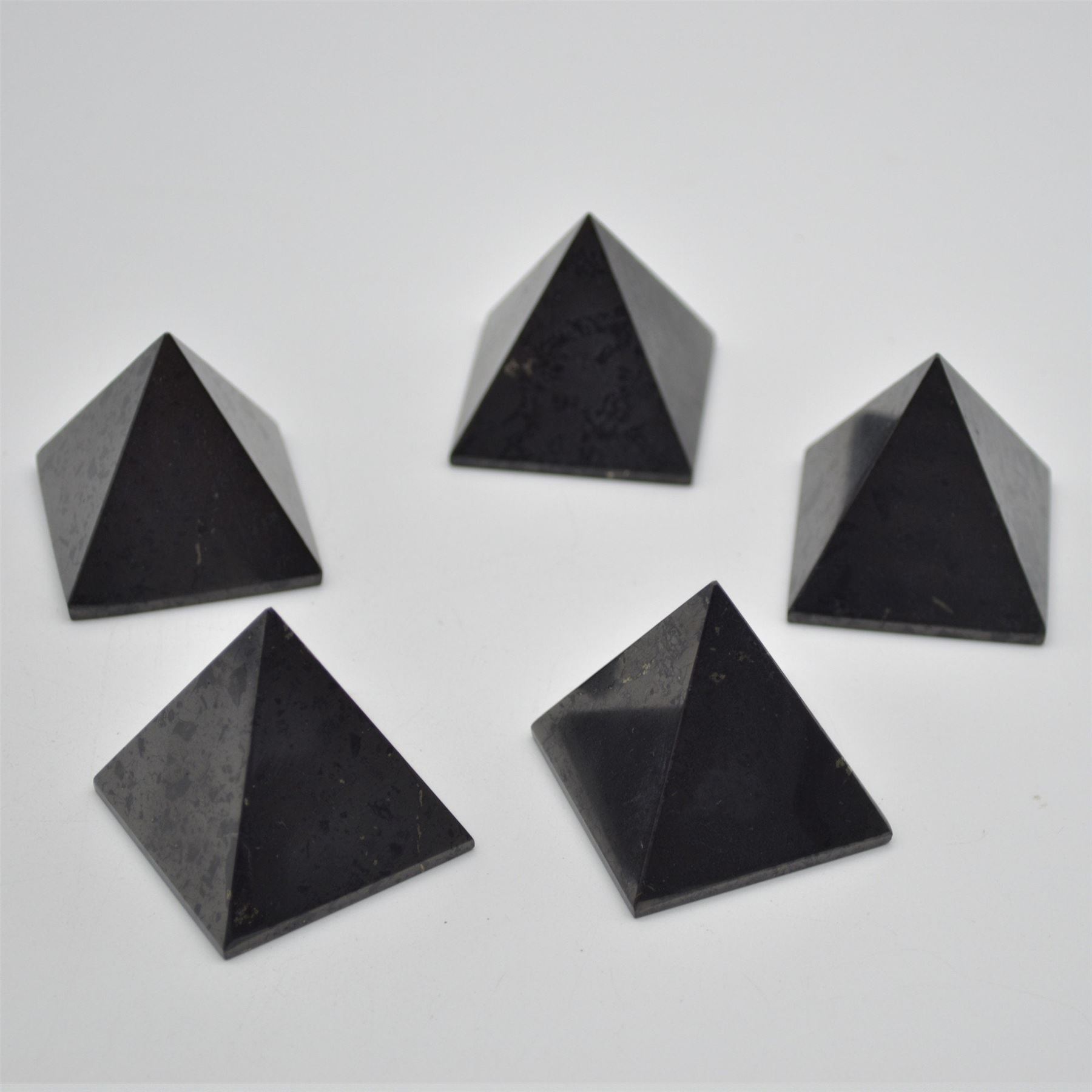 Shungite Crystal Pyramid - 4.5cm x 4cm