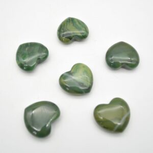 African Jade Heart - 3cm