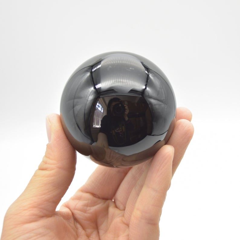Black Obsidian Crystal Sphere Ball - 3.5cm, 4cm, 5cm, 6cm, 8cm sizes - Image 6