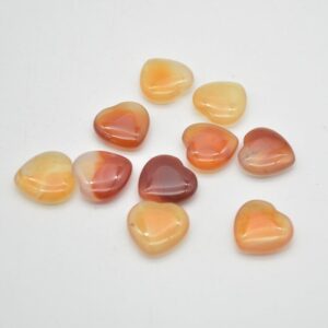 Carnelian Red Agate Heart - 2cm